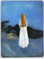 junge Frau am Ufer 1896 Edvard Munch Expressionismus